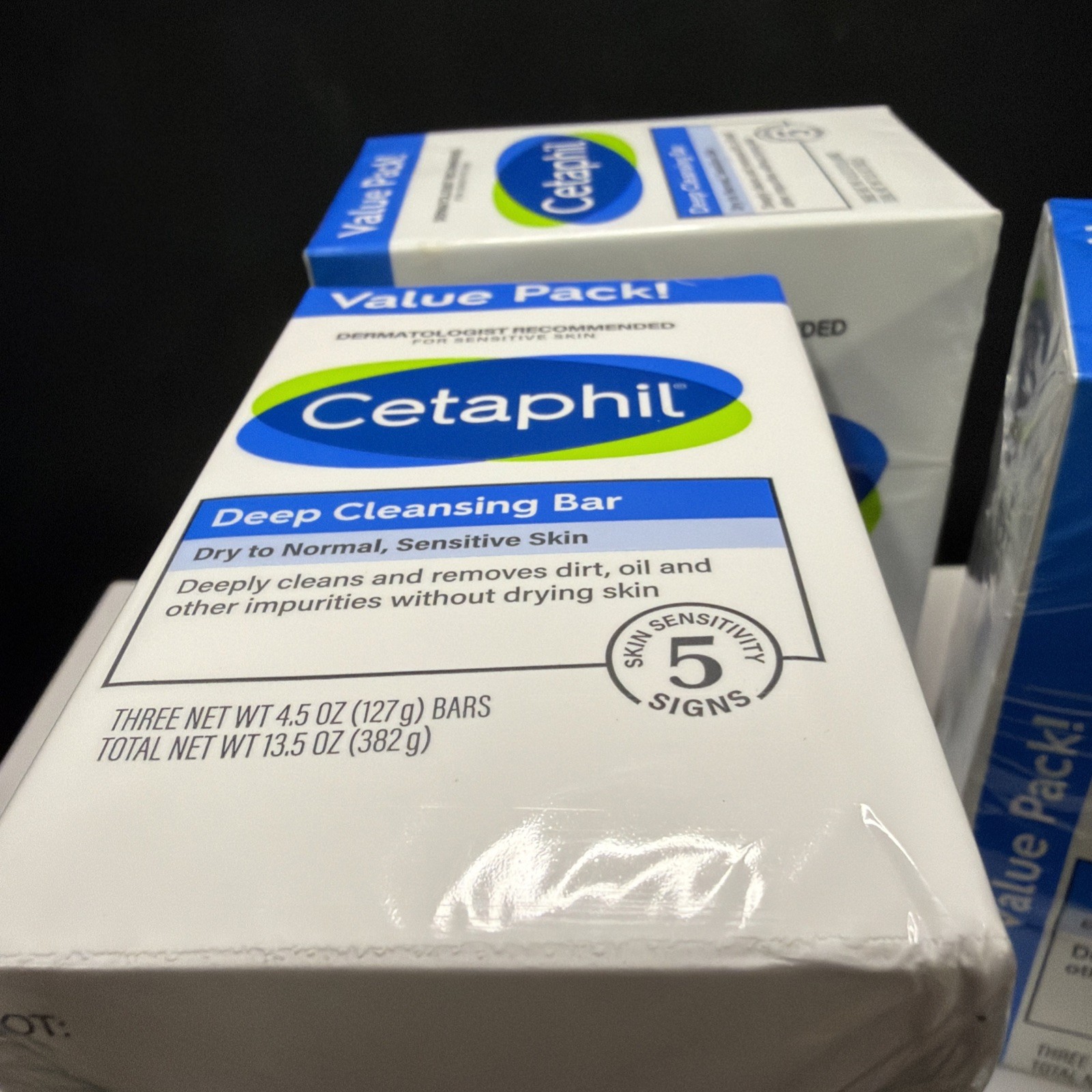 Cetaphil Deep Cleansing Soap Bar – 3 Pack Value Pack NEW