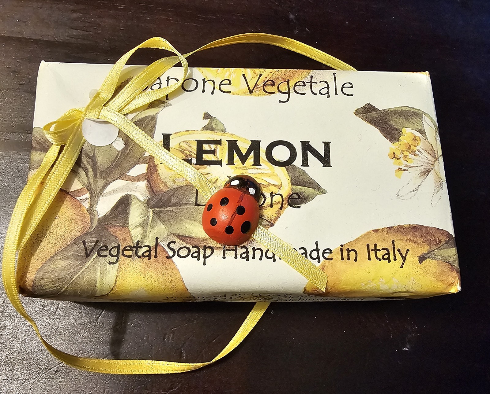 Lot Of 4 Luxury Italian Sapone Vegetable Bar Soaps ORCHID/PRIMROSE/LEMON/DAHLIA
