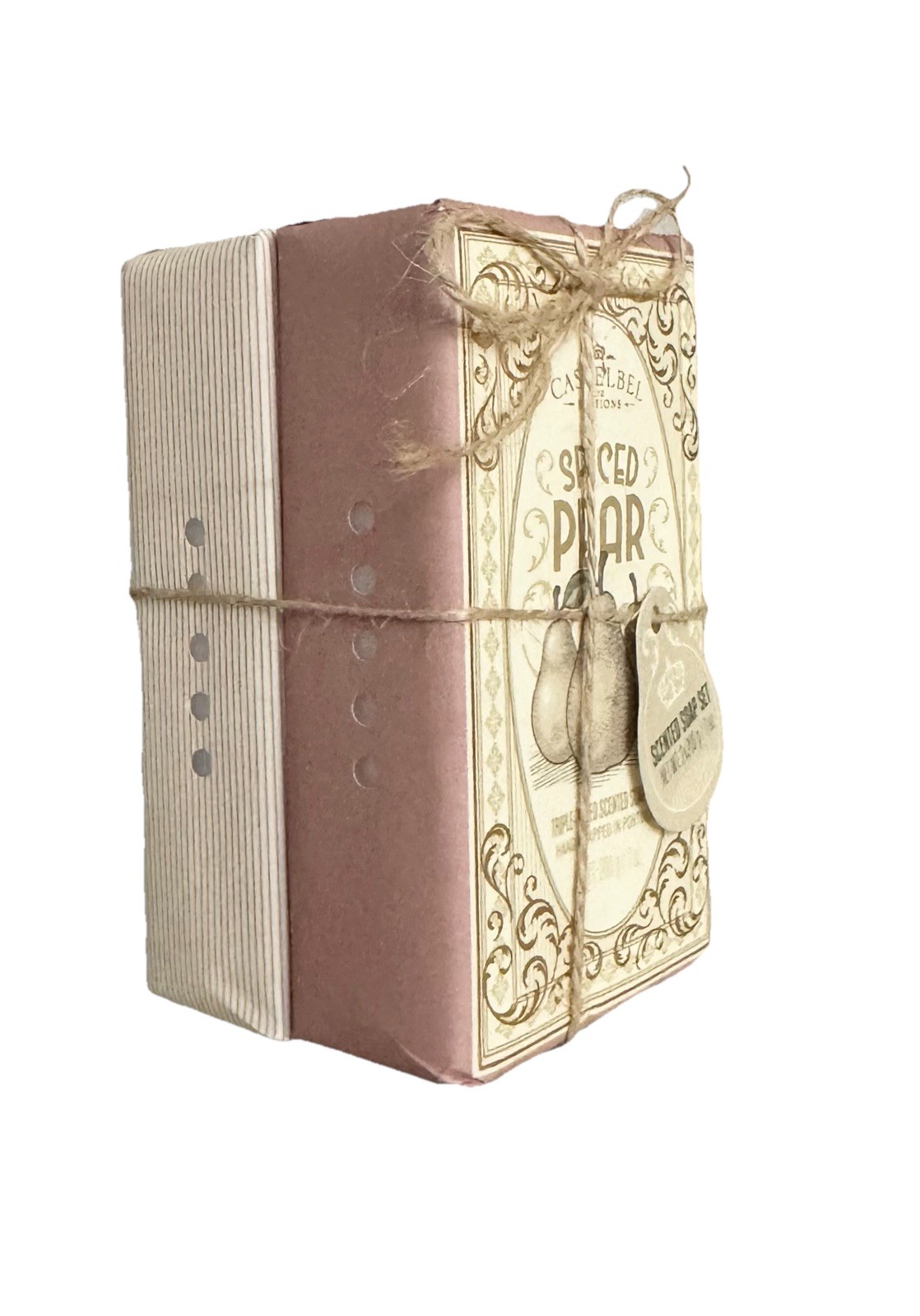 Lot Of 2 Sets Castelbel Spiced Pear Scented Soaps Bar 4 x 7 Oz. (4 Bars Total)