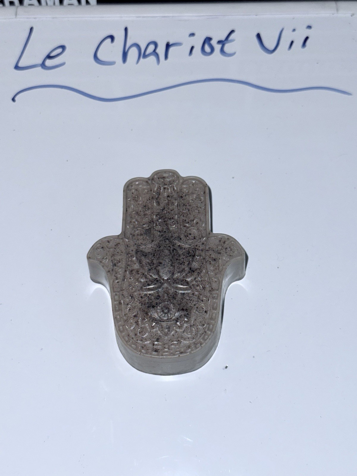 Oatmeal and Coffee Soap Bar (Hamsa Hand) – Vanilla Scented Handmade Soap New