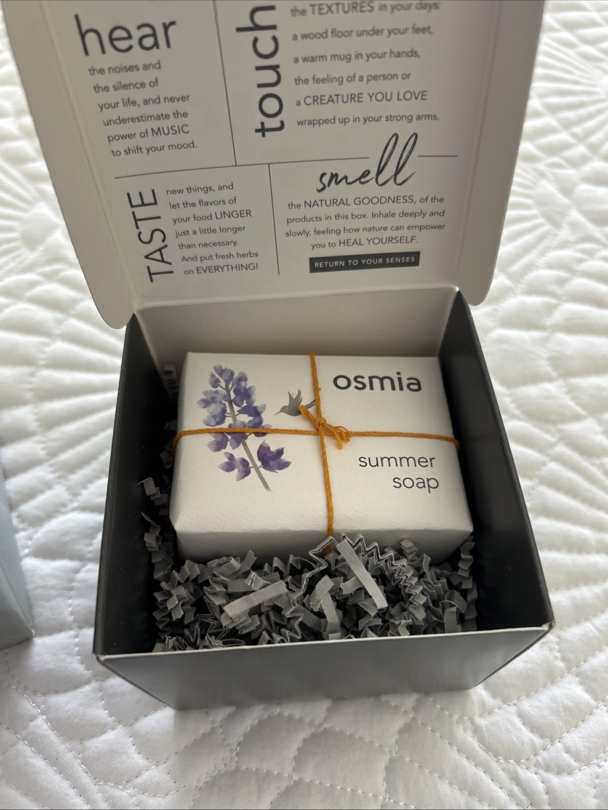 Osmia Organic Soap Skincare Natural Summer Soap Moisturize Soften Rare Sold Out