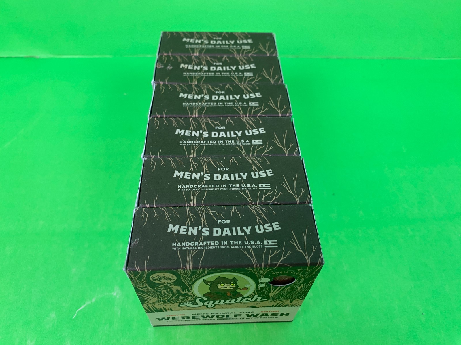 W@W L@@K 6 BARS BRAND NEW SQUATCH LIMITED EDITION SOAPS WEREWOLF WASH HALLOWEEN