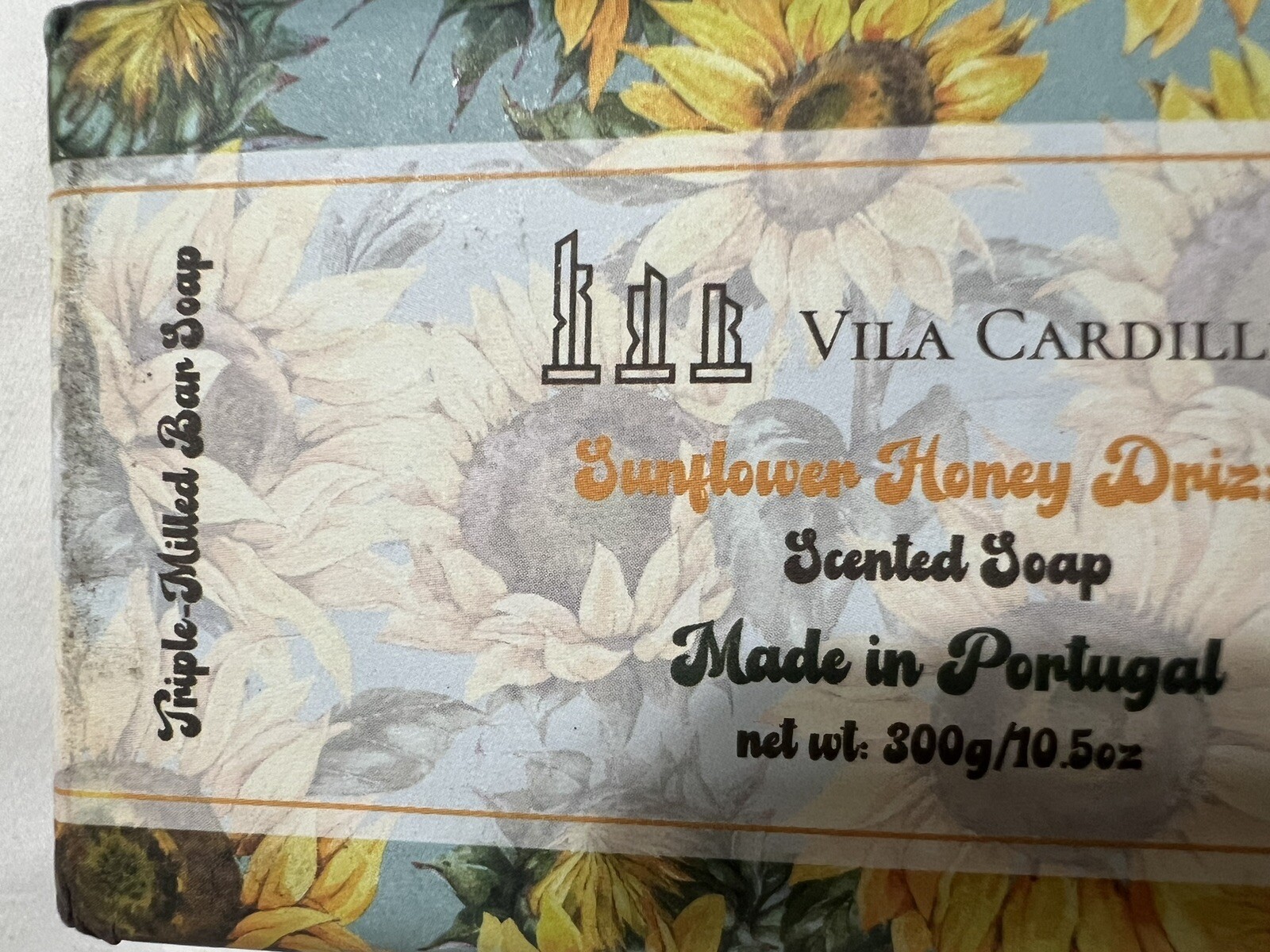 Vila Cardillium~ Sunflower Honey Drizzle~Triple Milled Bar Soap~Portugal~10.5 Oz