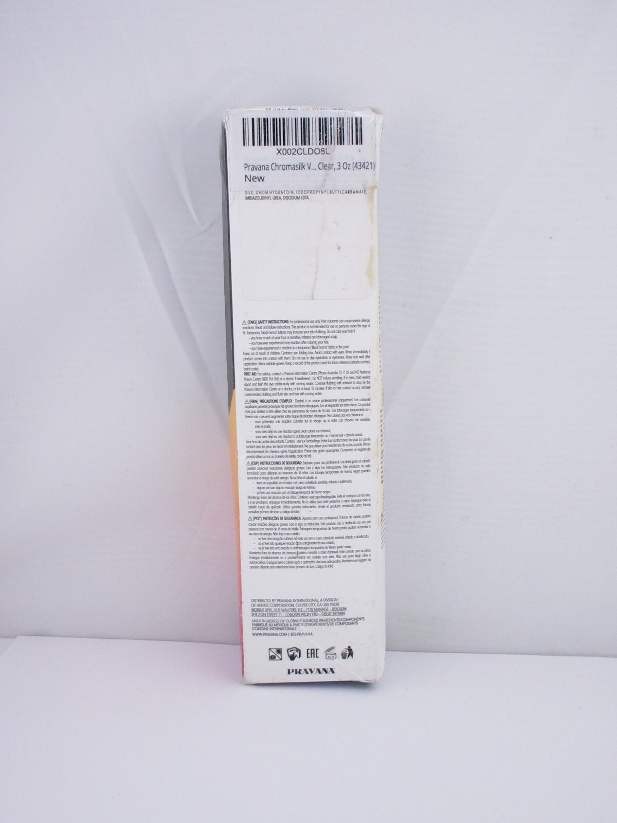 Pravana ChromaSilk Vivids Direct Dye, Clear Pastel Hair Color, 3 fl.oz-READ MORE