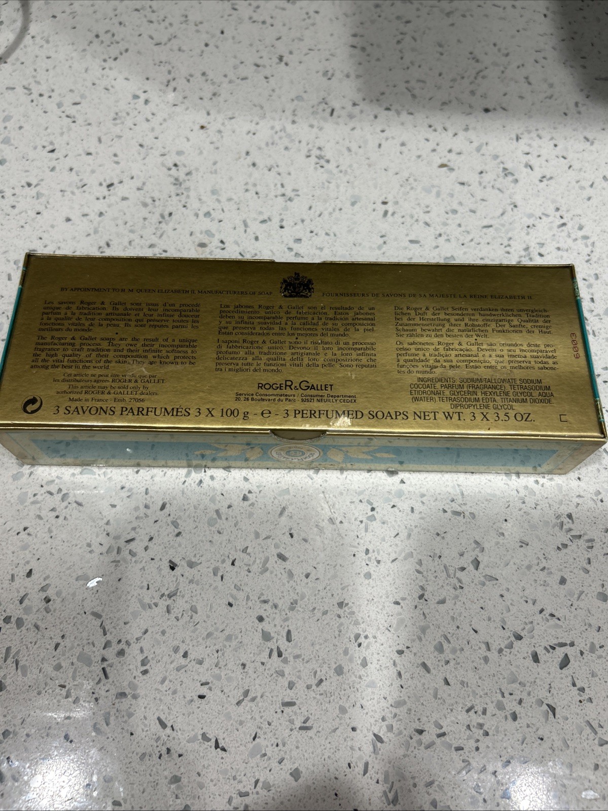 Vintage Roger & Gallet Wild Mint Savons Perfumed Soaps 3 X 3.5 oz.