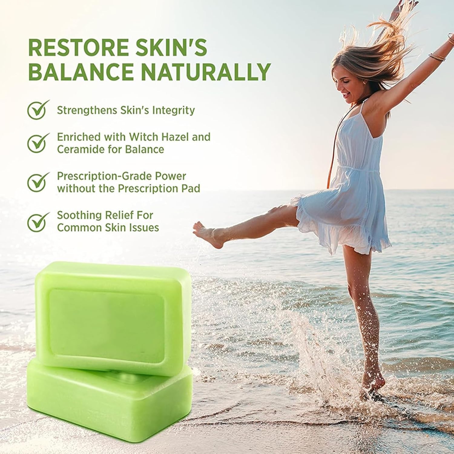 Antifungal Medicated Soap Bar, Athletes Foot Jock Itch Ringworm Yeast Infection