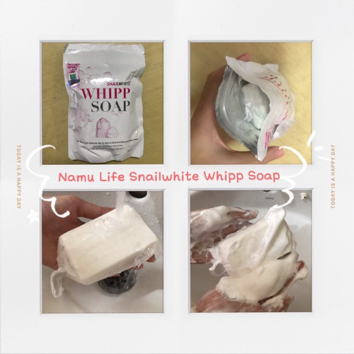 Snail White Whipp Soap Bar Foam with Delicate Softening Namu Life 100g.