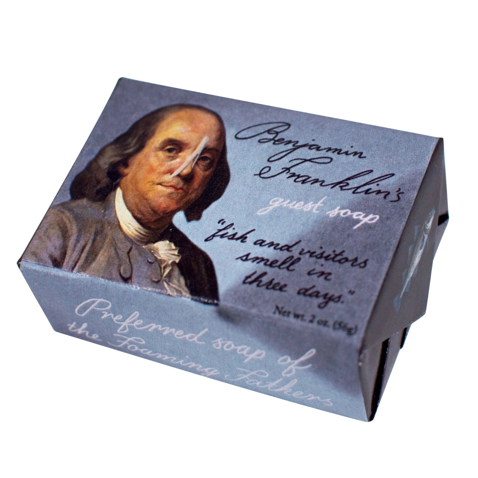 Benjamin Franklin’s Guest Body Soap Bar “Fish and Visitors Smell in Three Days”