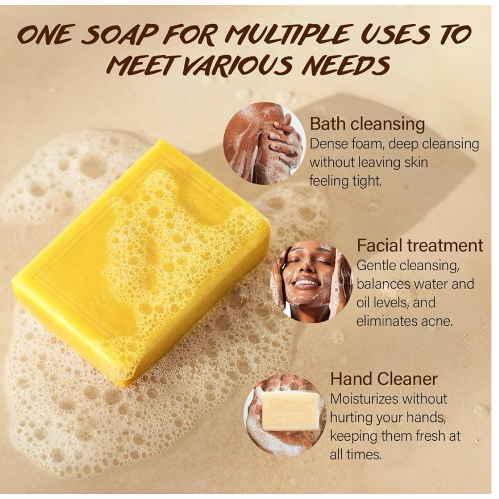 POP MODERN.C Natural Bar Soap Set for Men Women 6pcs Organic Soap ~ NWT