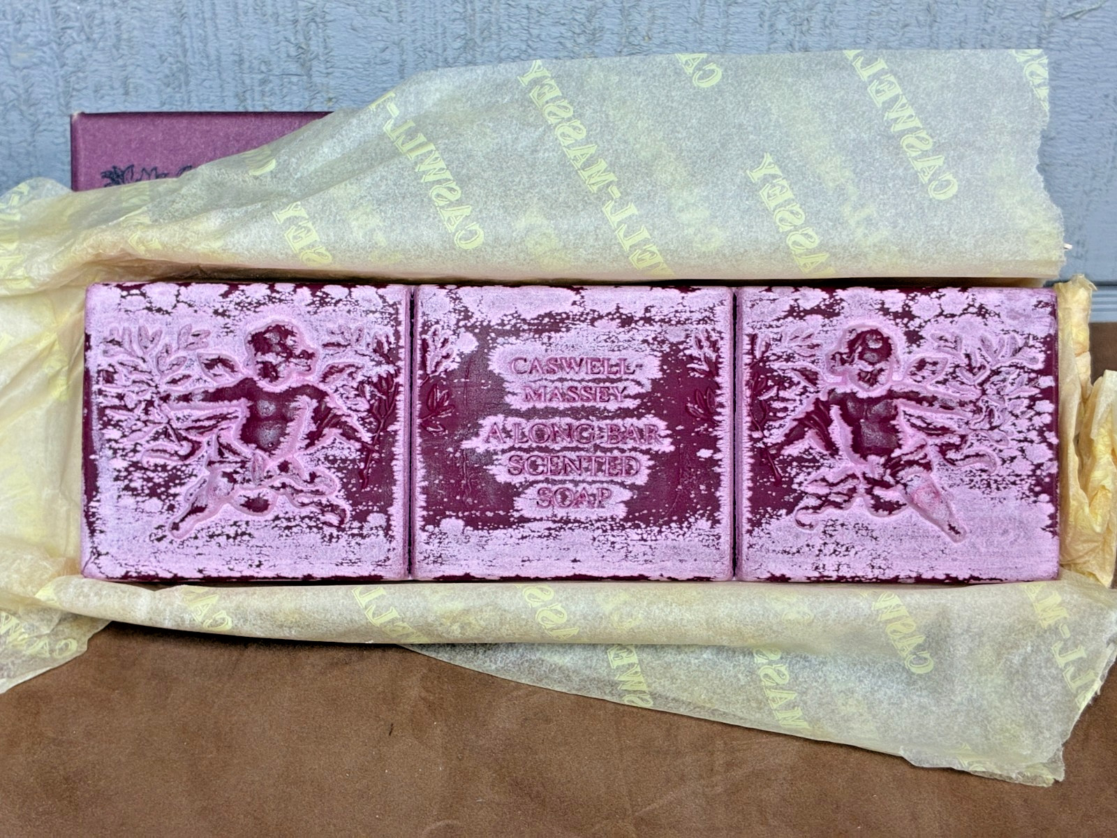 CASWELL-MASSEY Classics Long Bar Castile Soap w/Olive Oil ~ 3 Cakes ~ NOS