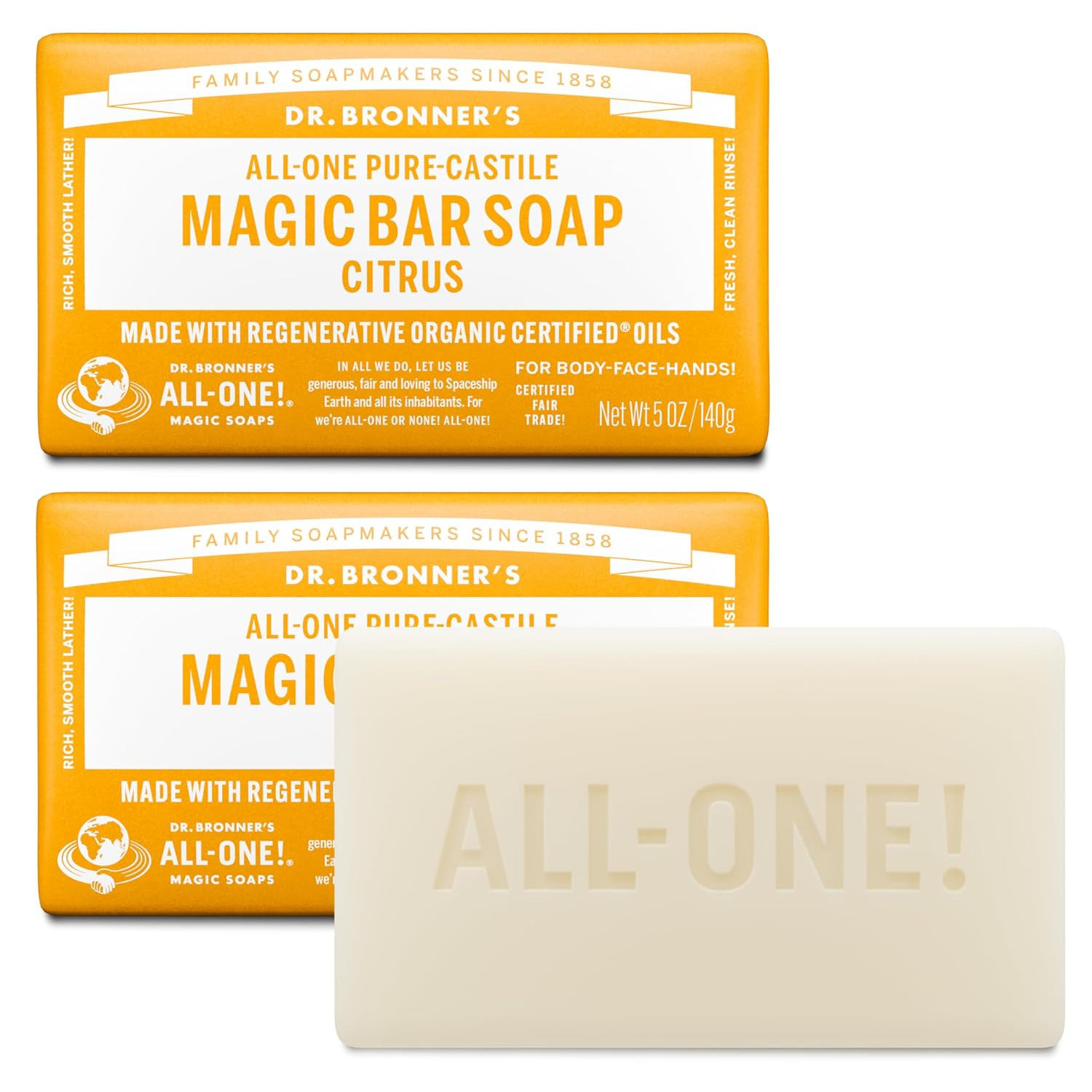 Pure-Castile Magic Bar Soaps – Made with Regenerative Organic Certified Oils – f