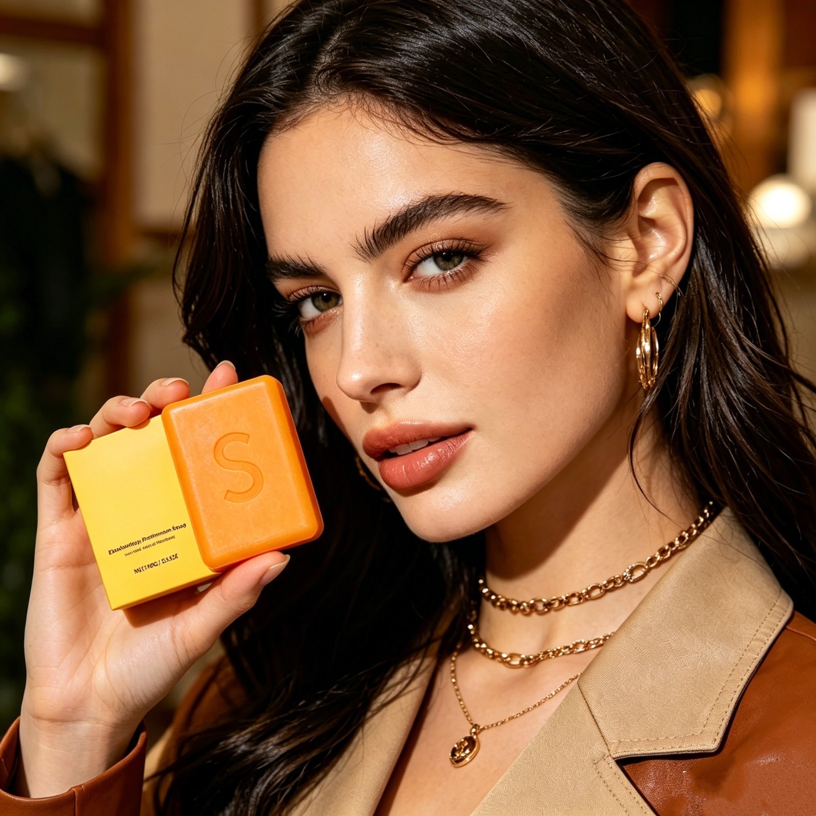1~3PCS Swarva Persimmon Soap Bar Body Odor Control Deodorant Soap for Men&Women*