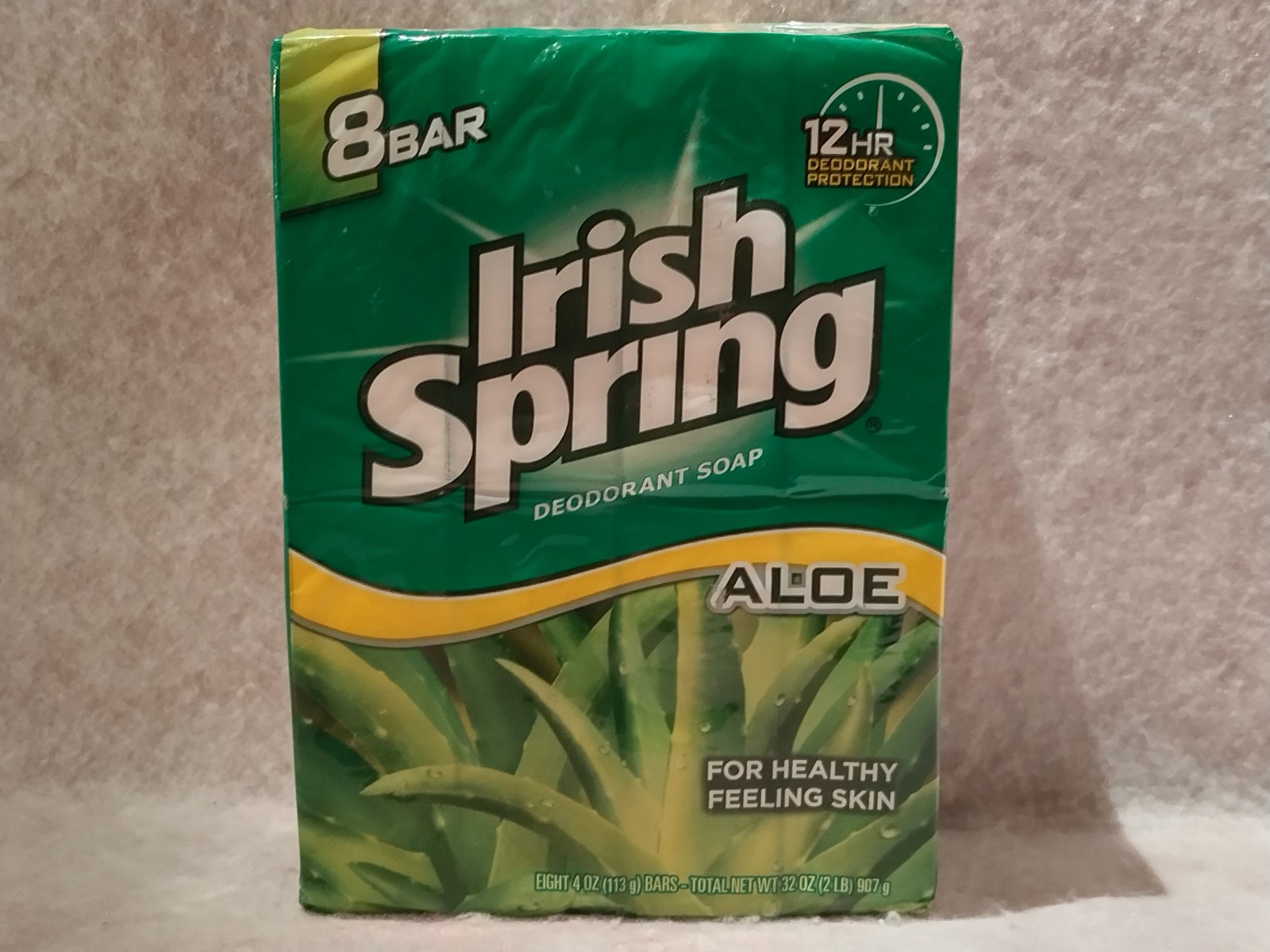 8 Bars Irish Spring Aloe (Discontinued) 4.0 oz each – Deodorant Soap 2 lbs Total