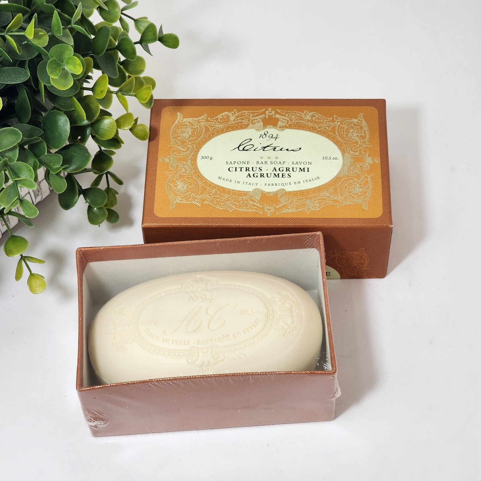 Citrus Bar Soap Tuscan Extra Fine Soap Agrumi by Saponerie Mario Fissi 10.5 oz