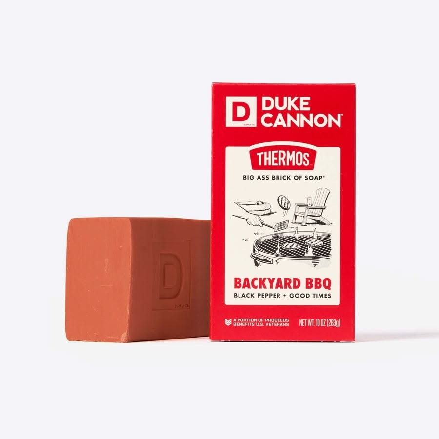 Duke Cannon Thermos™ Big Ass Brick Soap Backyard BBQ Ltd Ed Men Benefit USA Vets