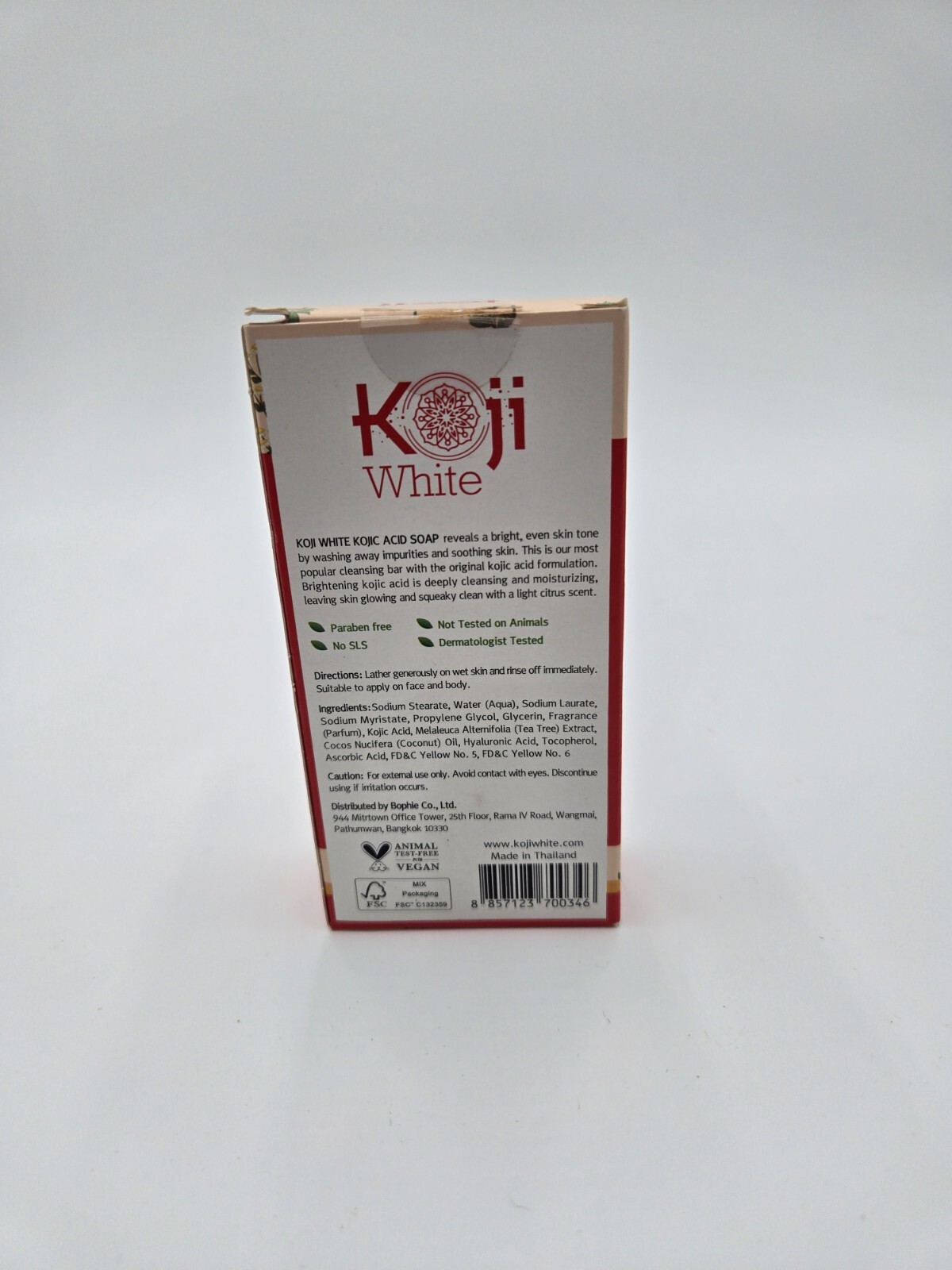 Kojic White Acid Skin Brightening Soaps Body Face Care Moisturizer 2.82Oz 2 Bars