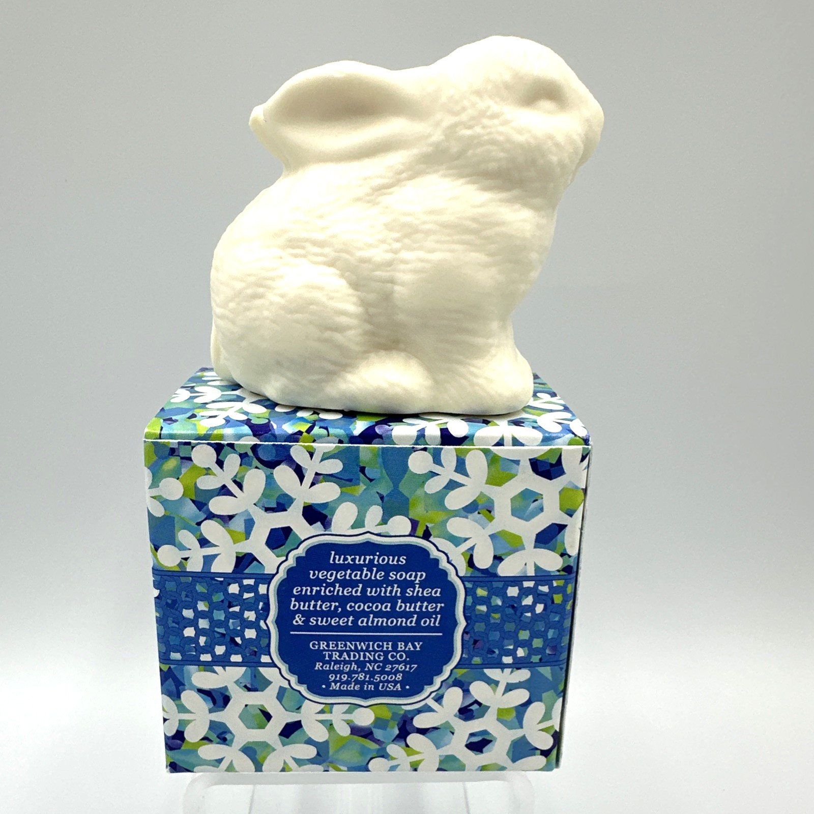 Greenwich Bay Snow Bunny Sculpted Soap Lot Of 3 (3oz Each) 2.5 x 3 Inch