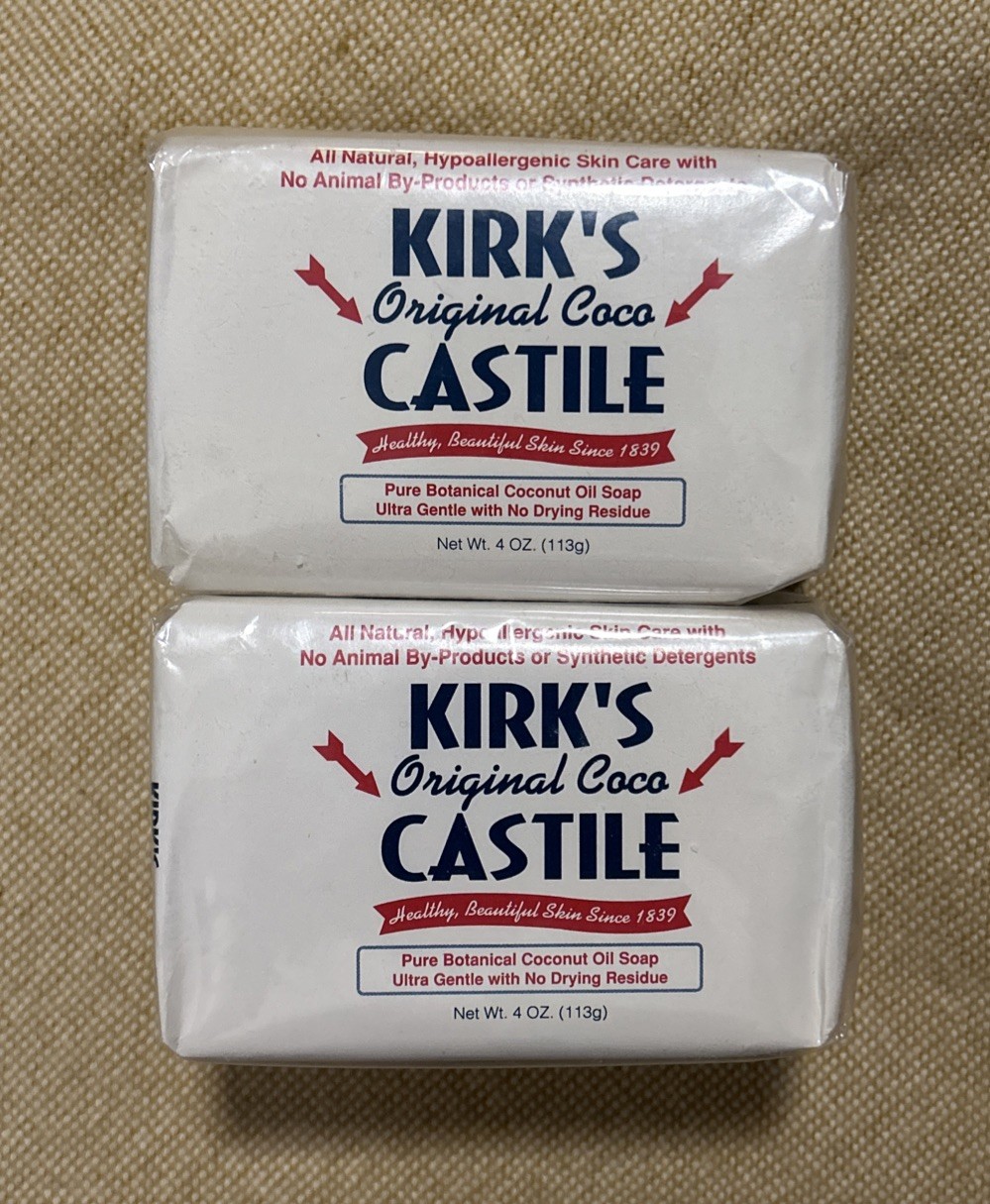 2 KIRK’S Original Coco Castile Botanical Coconut Oil Bar Soap 4 Oz 3 Pack (6)
