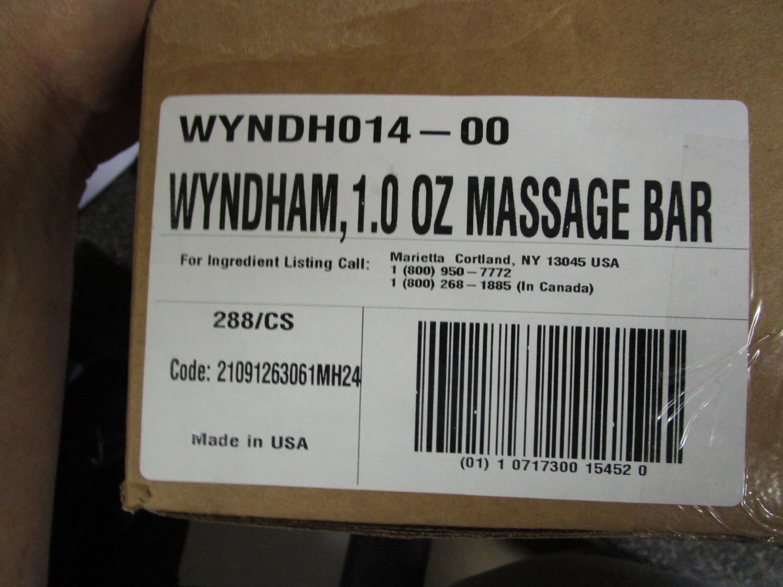 Case / Qty (288) Paul Mitchell Soap Bar Massage Face & Body Wyndham Hotel 1oz