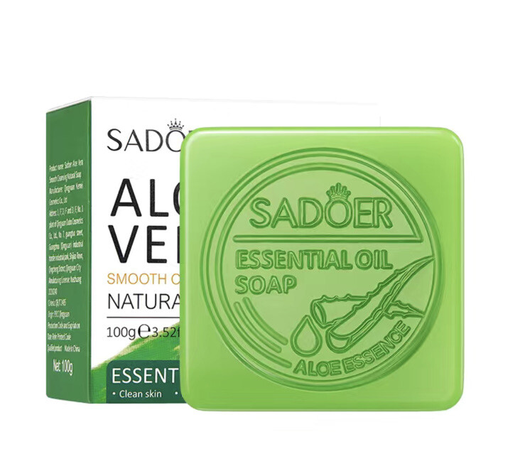 Aloe Vera Smooth Cleansing Natural Soap Essential Oil Bar Soap Sadoer