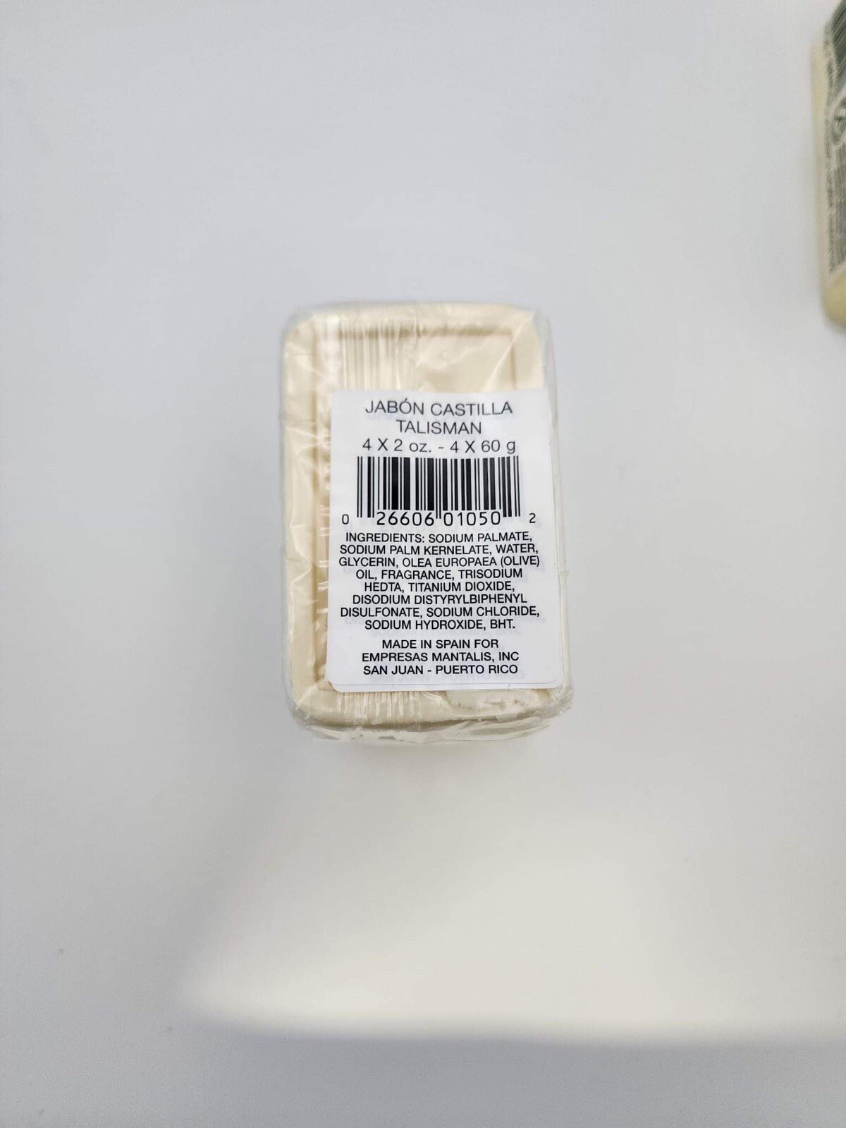 24 Castile Soap Bars Talisman Made in Spain Jabon Castilla 6 – 4 PACKS 2 oz Each