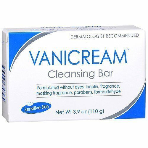 Vanicream Cleansing Bar Sensitive Skin Paraben Free Fragrance Free 3.9oz 3 Pack