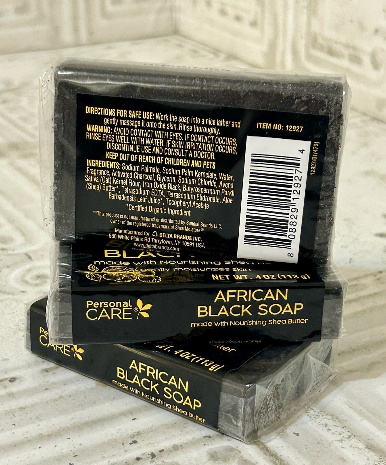 3 Shea Butter African Black Soap Acne Prone, Troubled Skin
