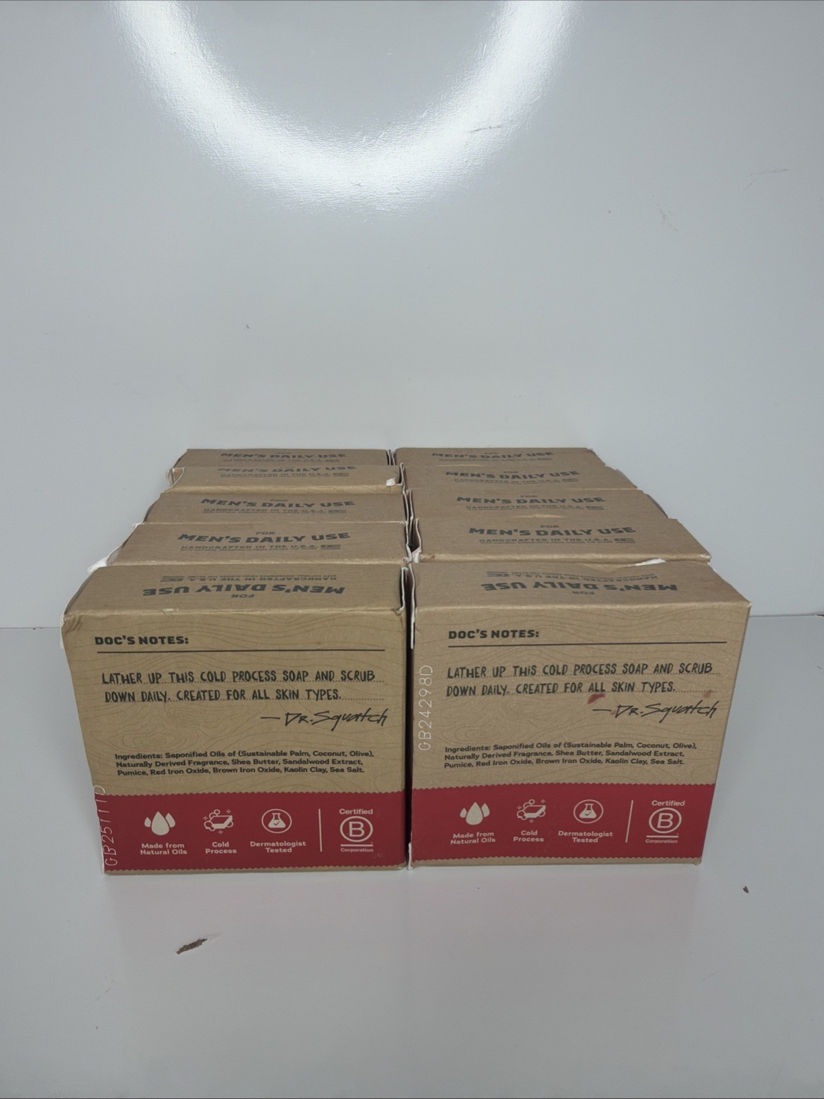 10x Dr. Squatch Men’s Natural Soap – Sandalwood Summit 5oz Each ( 10 Pack)