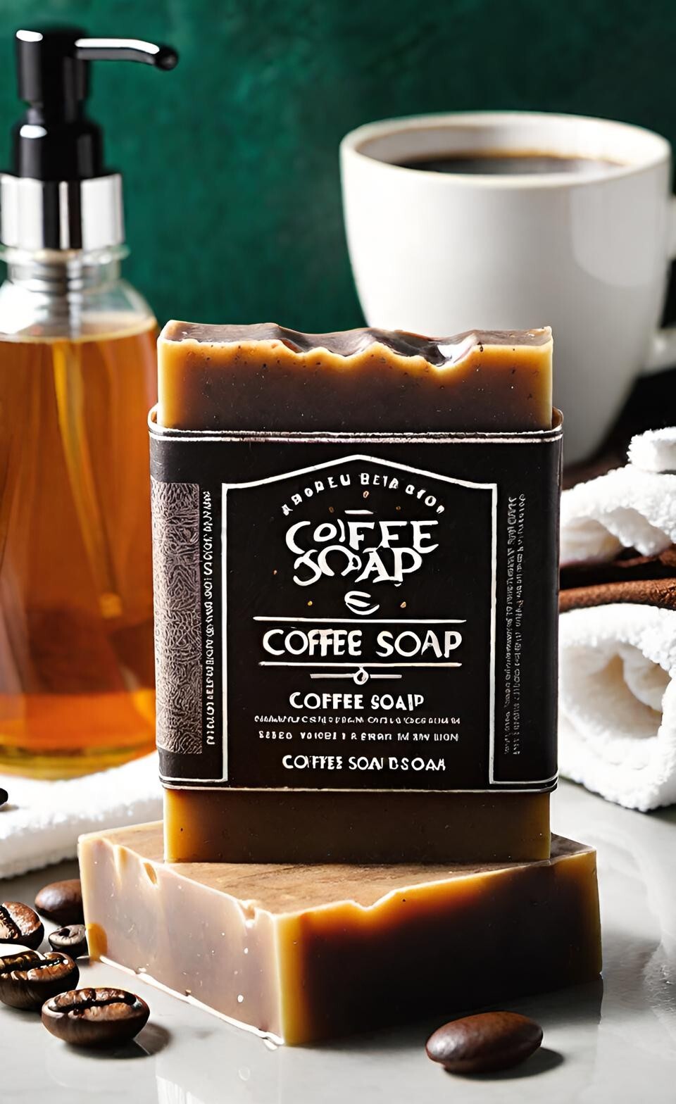 Coffee Handmade Organic Soap Bar Natural Oil Wonderful Scent Premium Body Spa