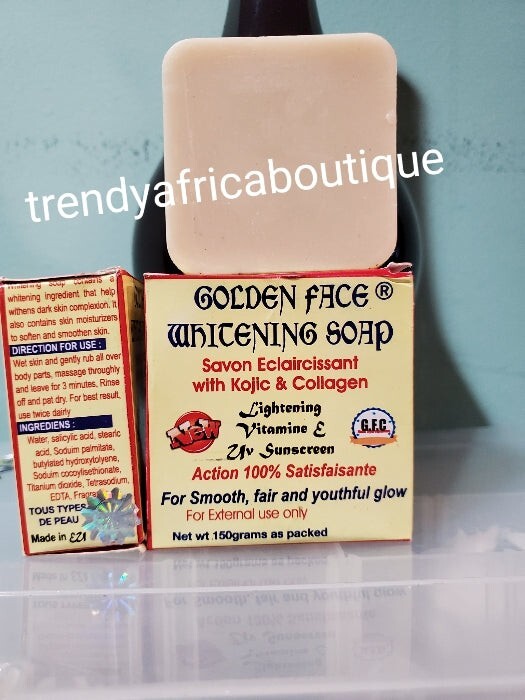 X 2 EVOB Golden Face anti-aging face soap with collagen, vit.E 150g. AUTHENTIC