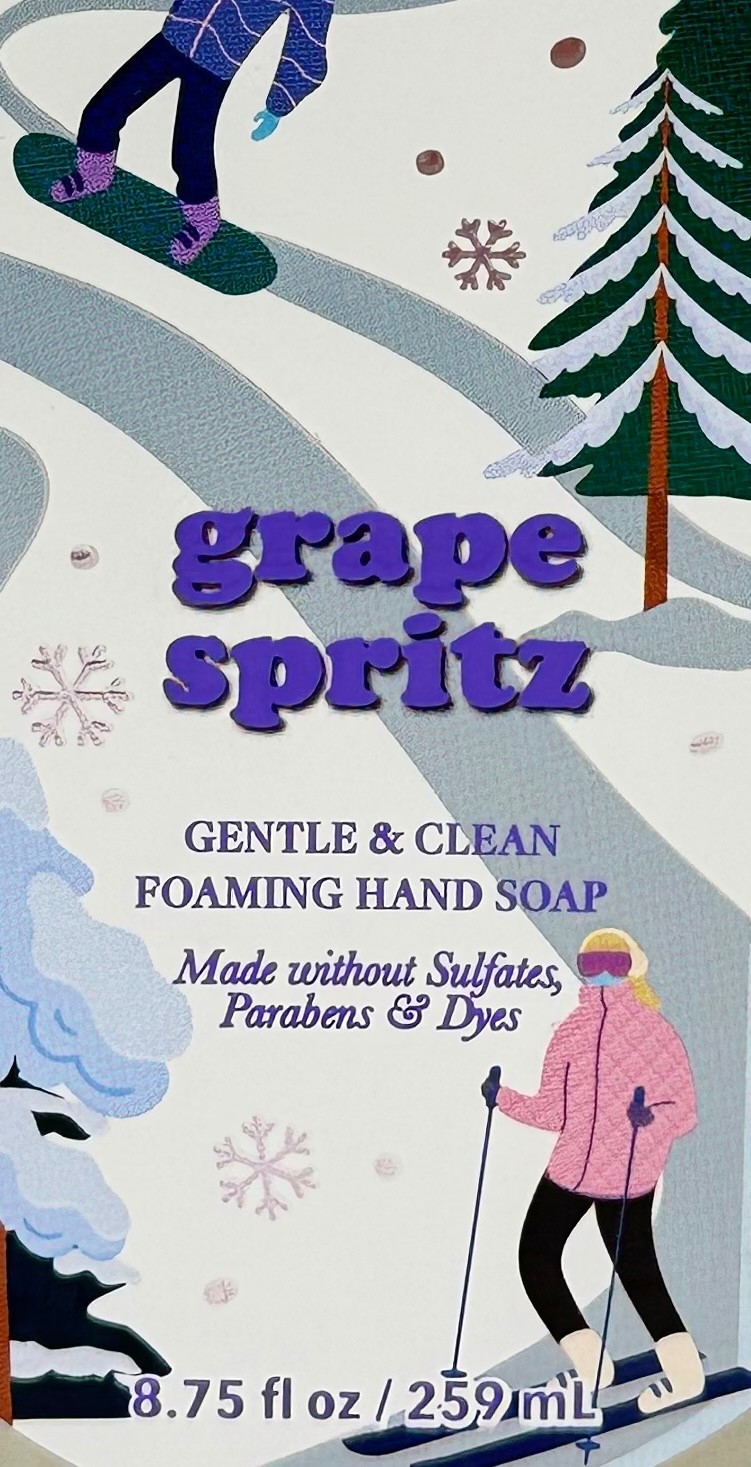 1 BATH & BODY WORKS GRAPE SPRITZ GENTLE CLEAN FOAMING HAND SOAP WASH PUMP PEACH