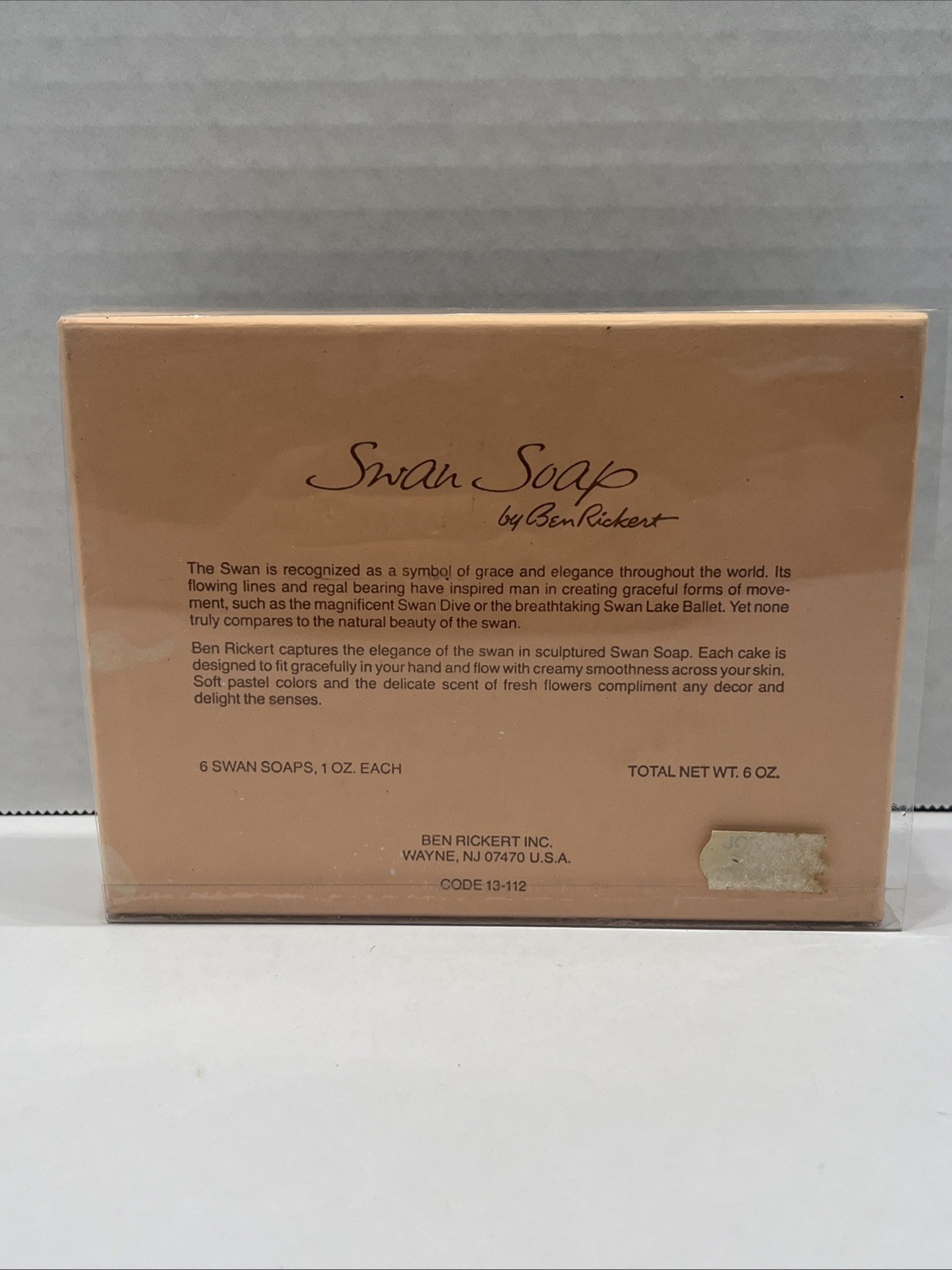 Vintage/Collectible Boxed Set of 6 Swan Soap Bars by Ben Rickert