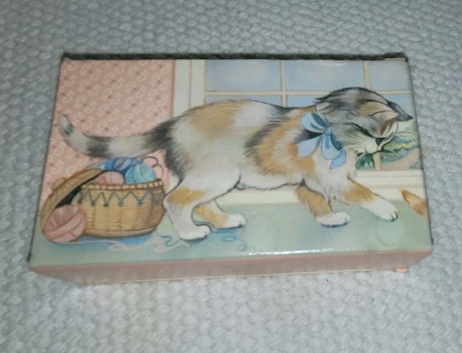Vintage Avon Products 1987 Kitty Trio 3 Pink Kitten Cat Fragranced Soaps 3oz