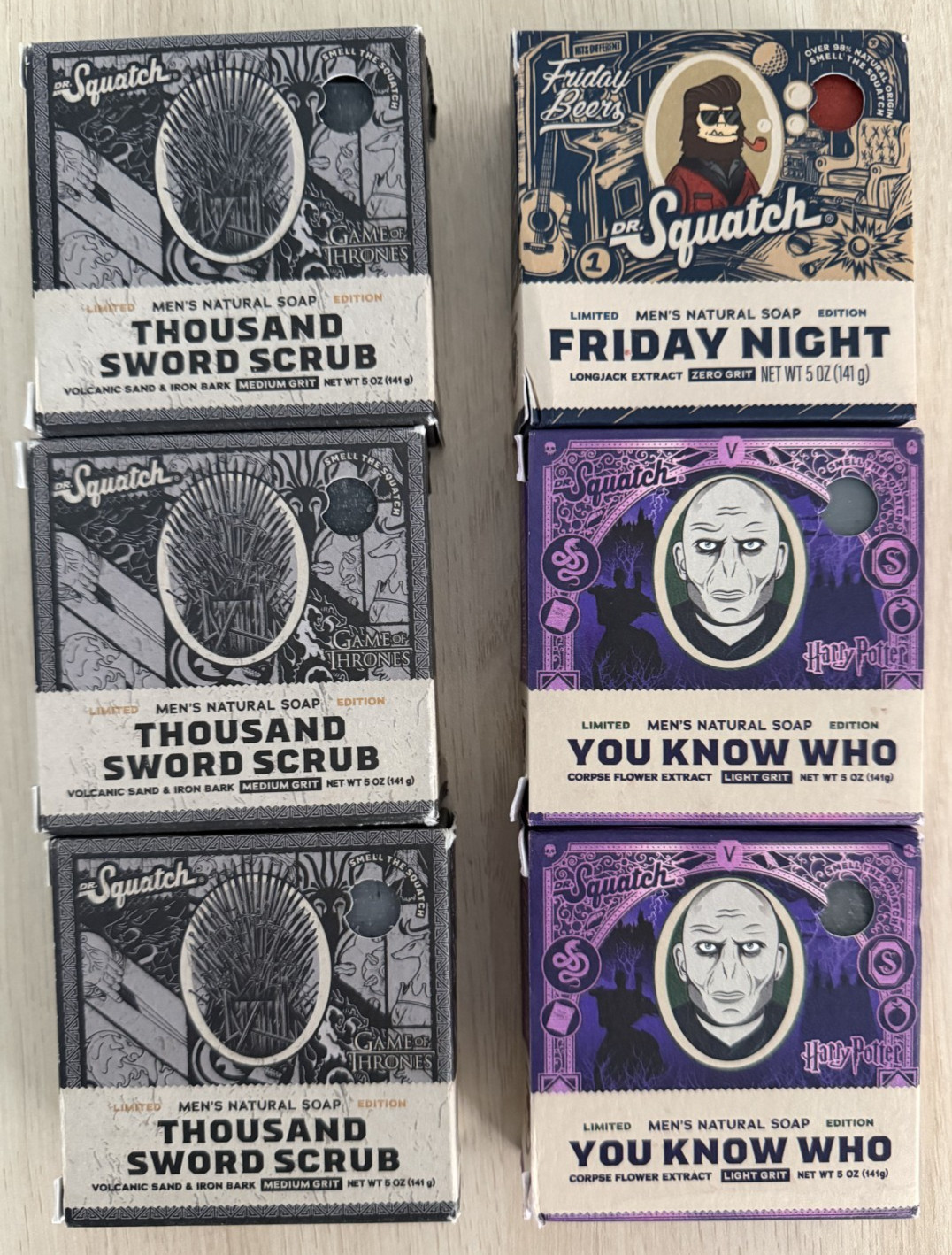 Dr. Squatch Assorted Limited Edition 6-Pack 5 oz Soap Bars – G.O.T. Harry Potter