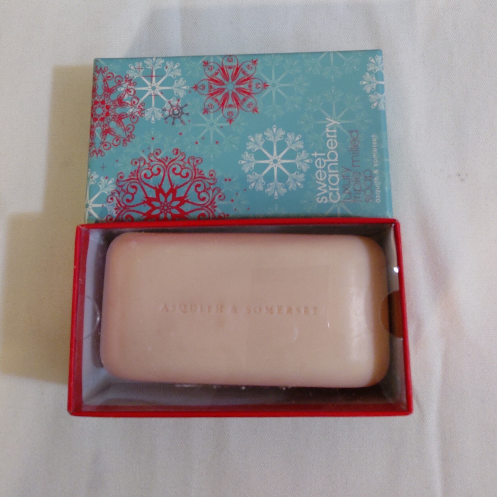 NEW Sweet Cranberry. Luxury Triple Milled Soap. By Asquith and Somerset