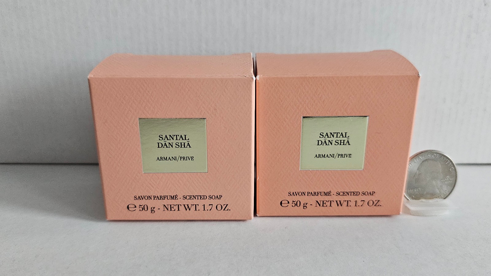 Armani Privé SANTAL DAN SHA scented Luxury Mini Soap – TWO PIECES 1.7Oz/50g/ea.