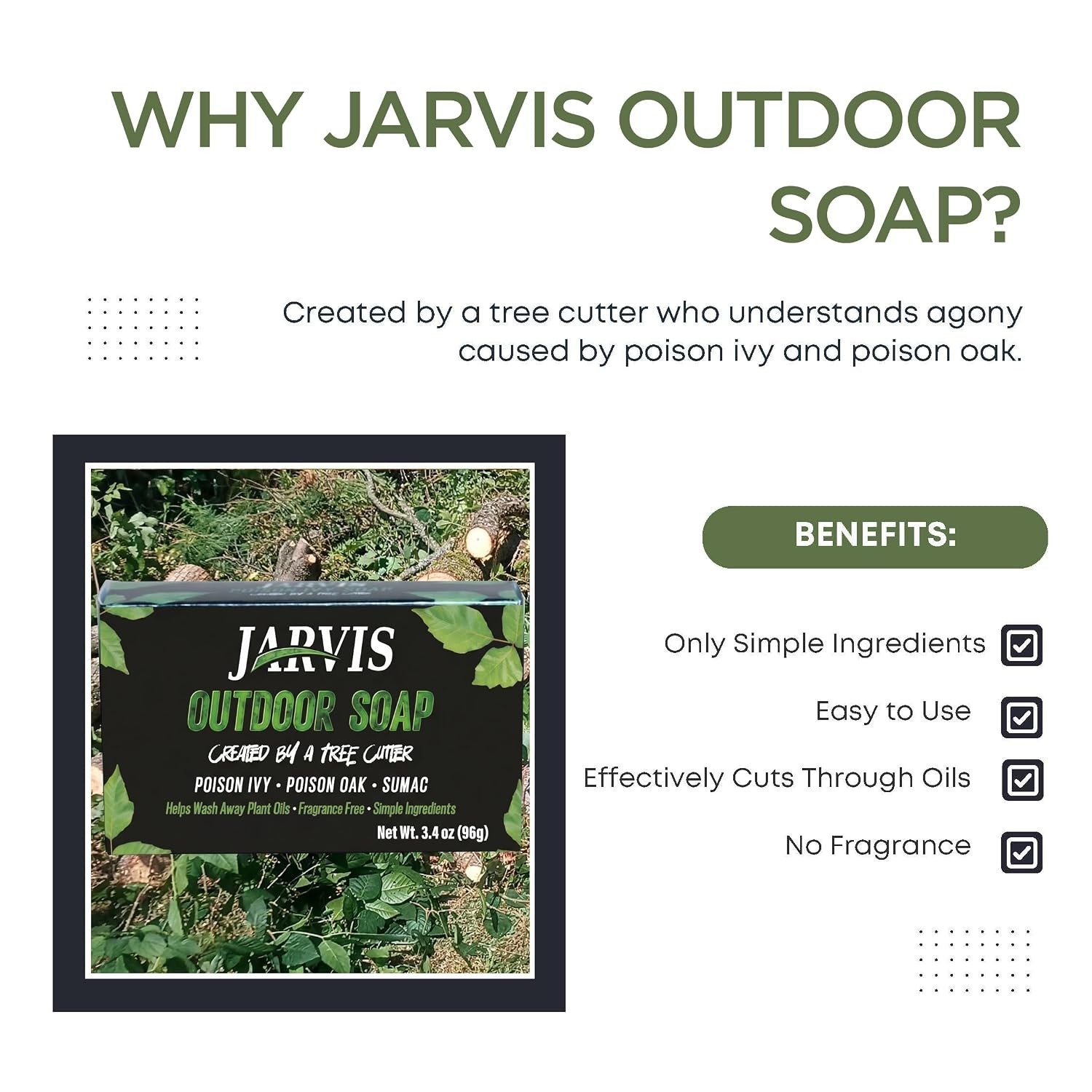 Natural Poison Ivy Soap – Fast Relief from Itching & Irritated Skin (3 Pack)