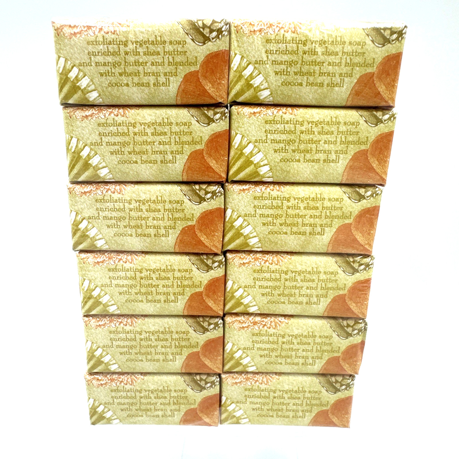 Greenwich Bay Island Ginger Mango Shea Butter Soap Lot Of 12 Bars/1.9oz Each