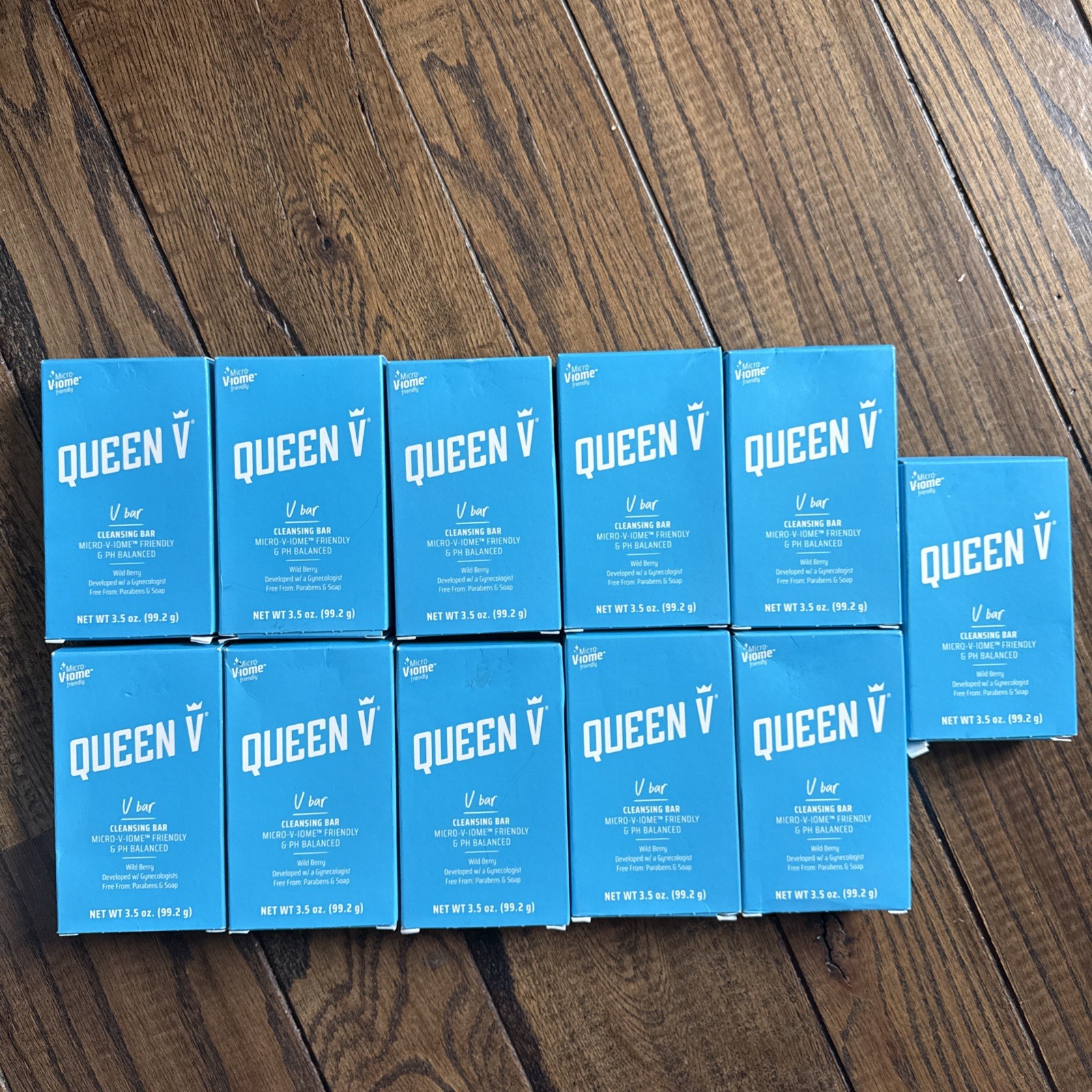 Queen V Cleansing Bar Wild Berry pH Balanced Feminine Soap 3.5oz EACH 10 PACK