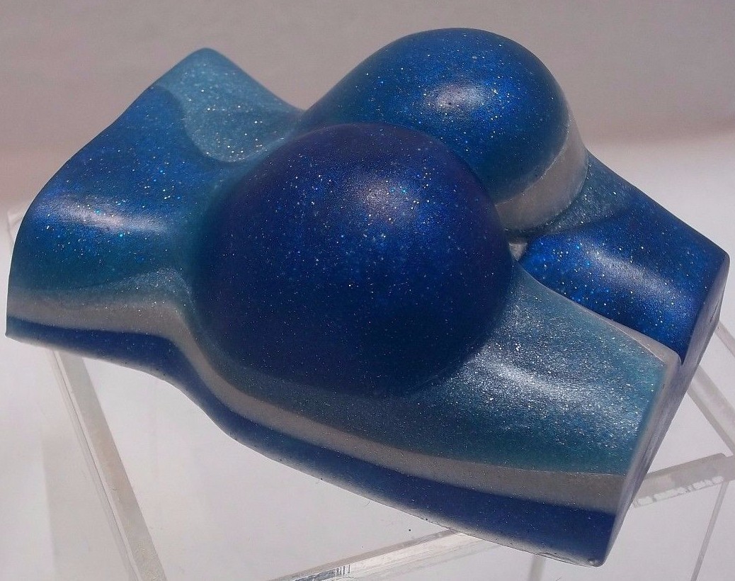 Once in a Blue Moon,silver&blue butt soap scented w/ Donna Karan’s Cashmere