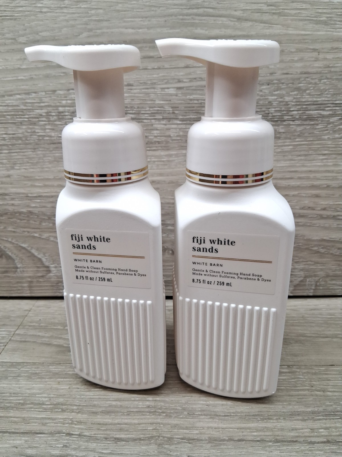 White Barn Bath & Body Works Foaming Hand Soap (Lot Set of 2) FIJI WHITE SANDS