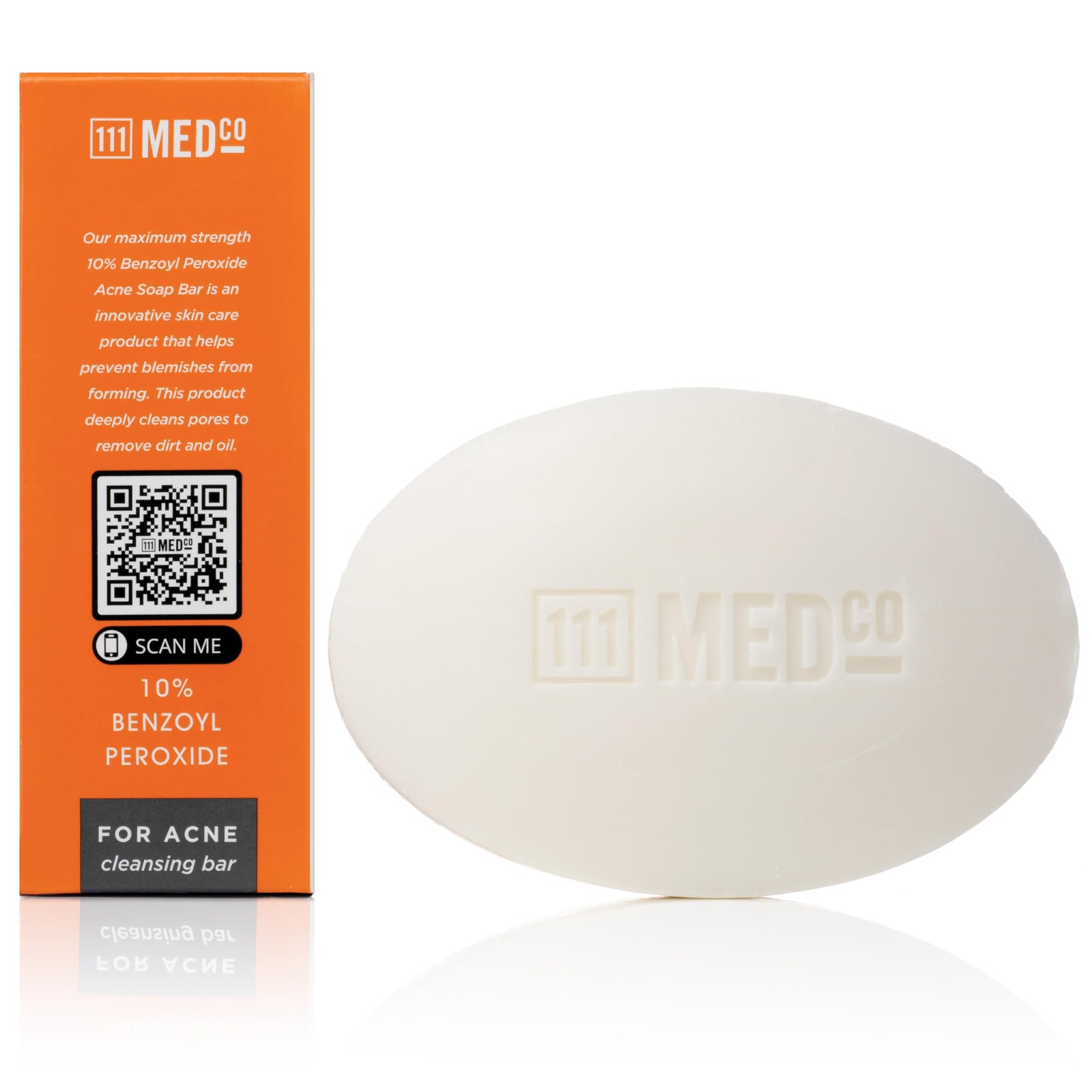 10% Benzoyl Peroxide Acne Treatment Cleansing Bar, Maximum Strength Medicated…