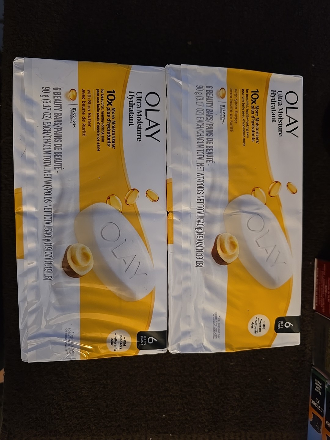 2 Olay Ultra Moisture Shea Butter B3 Complex Beauty Bar Soap 3.17oz 6 Pk (M06)