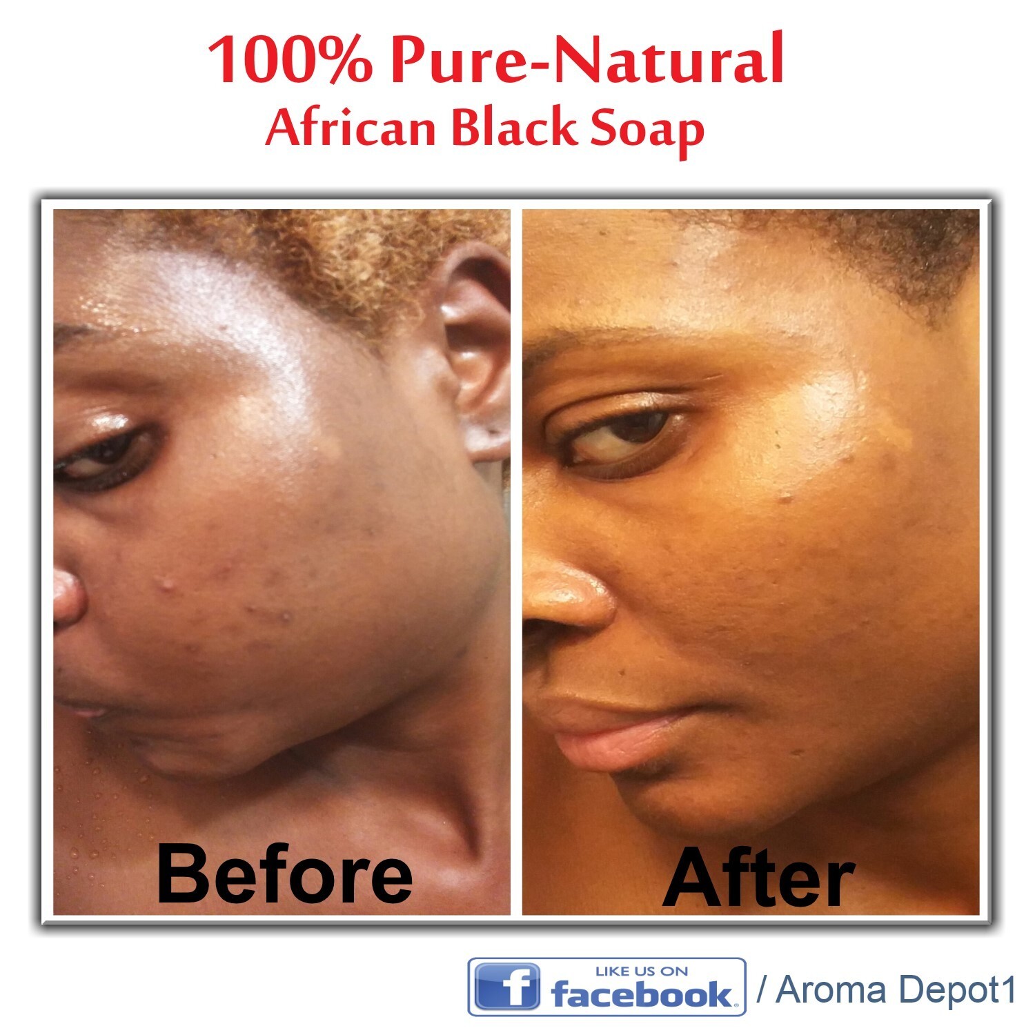 MORINGA Black Soap Herbal Vegan Organic Unrefined 100% Natural Anti Acne/Fungus