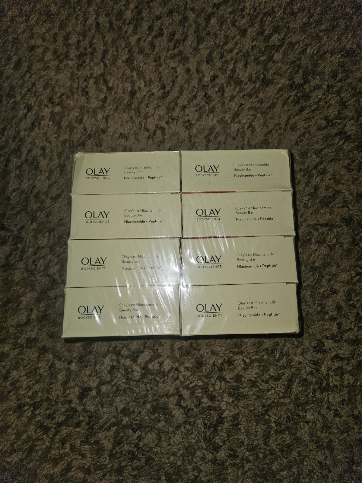 Olay Body Science B3 Niacinamide Peptide Beauty Bar Soap, 8-Pack