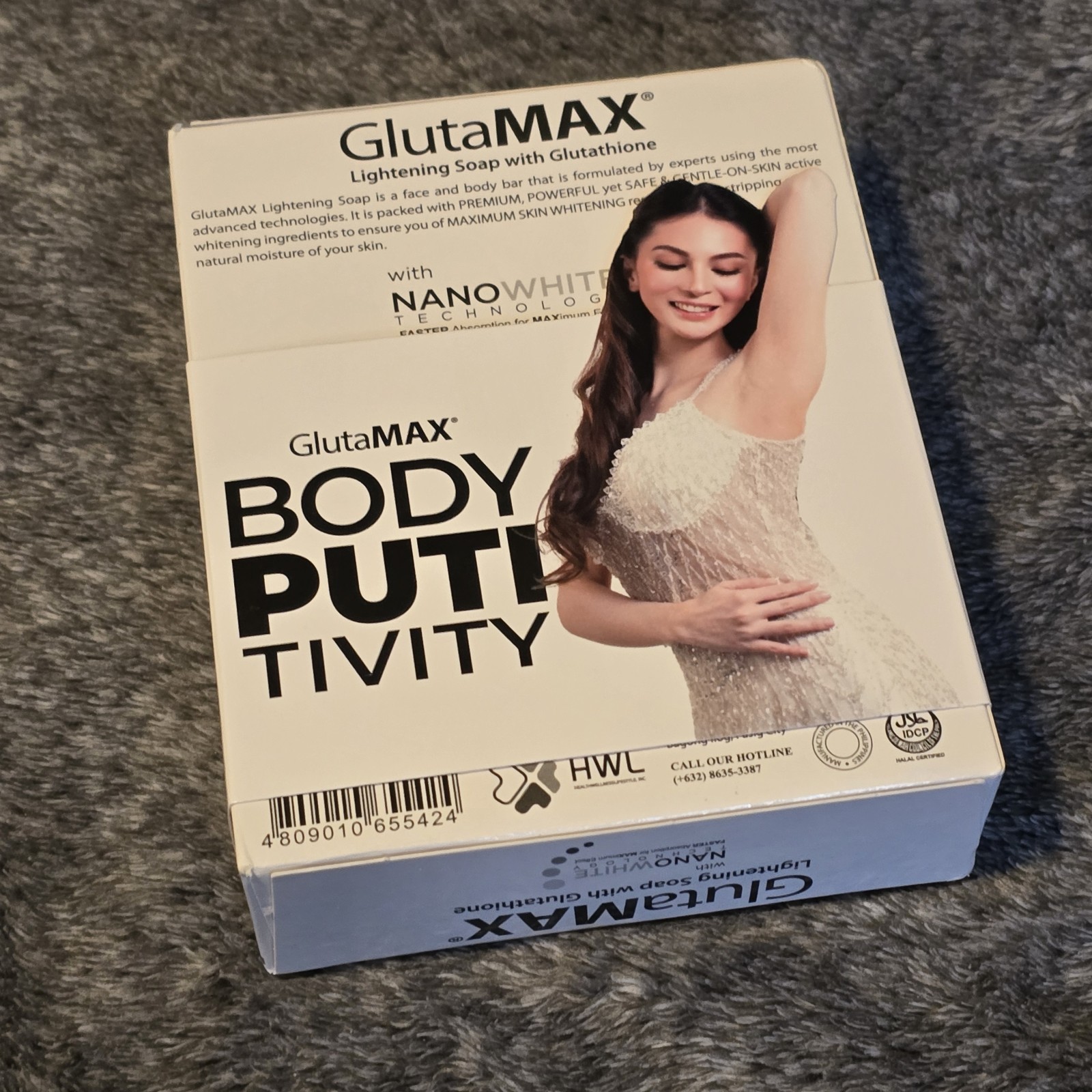 New GluthaMax Softening Brightening soap with Glutathione all skin type exp 2029