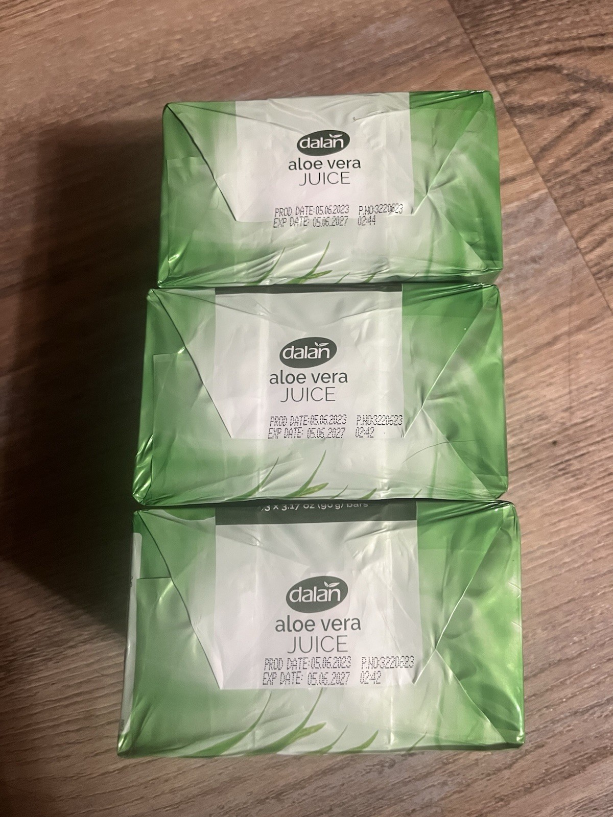 9 Bars Dalan Aloe Vera Juice Cream Soap 3.17oz Each Exp 05/06/2027
