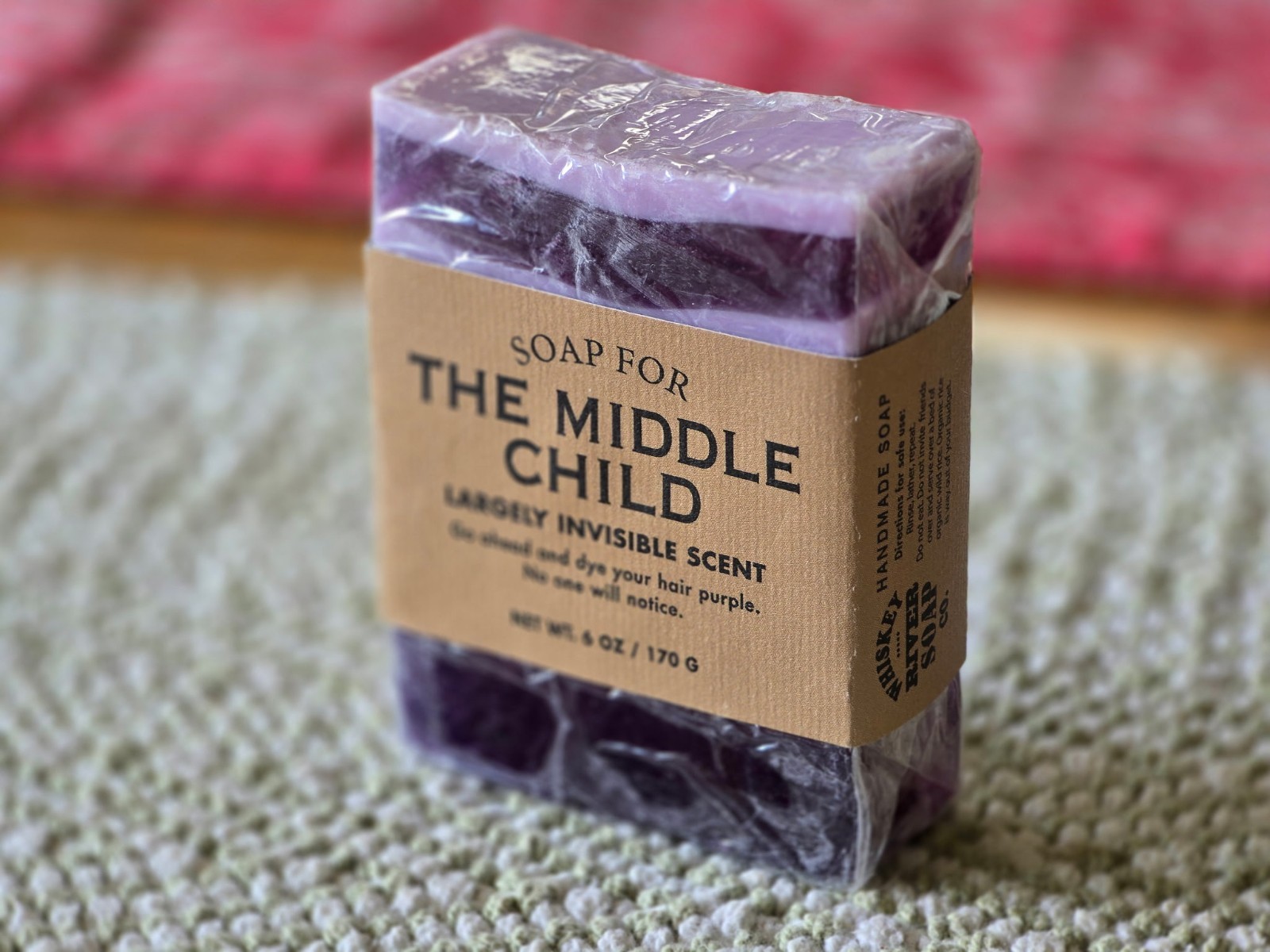 New Soap for The Middle Child – Largely Invisible Scent – Grape – Gag Gift