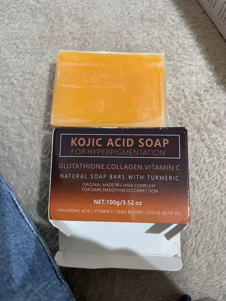 Kojic Acid Dark Spot Remover Whitening Soap Bars with Vitamin C Retinol Collagen