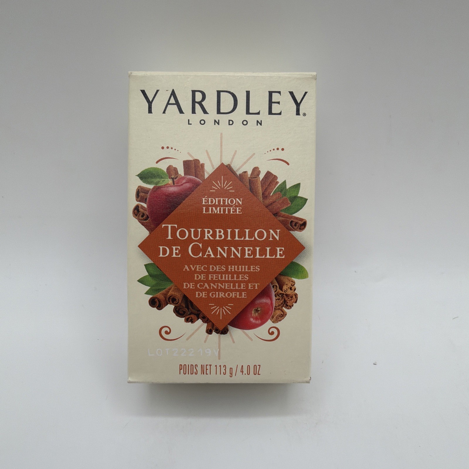 Yardley London Cinnamon Swirl Limited Edition Soap Bar Clove Bud Oils 4oz 4 Pack